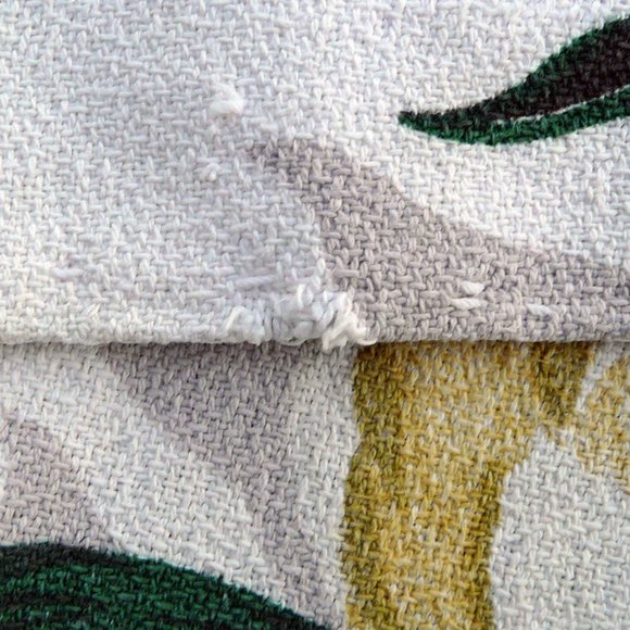 Vintage Barkcloth drapes / curtains; 34" x 73", 2 pieces - Picture 9 of 9